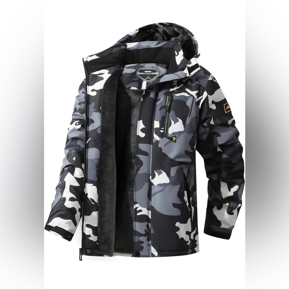 Men's Ski Jacket Warm Winter Snow Coat Waterproof Mountain Windbreaker